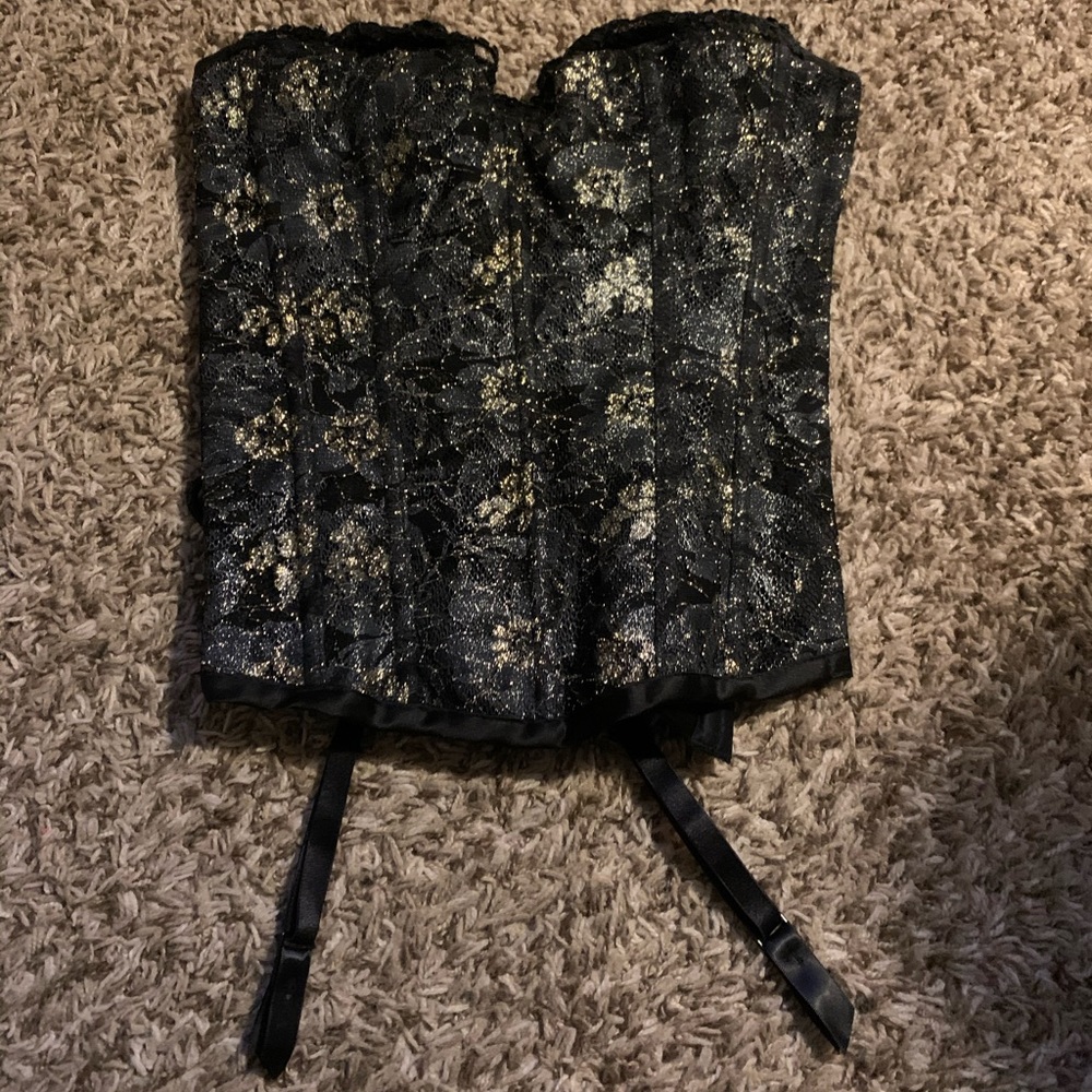 Black and Gold Corset